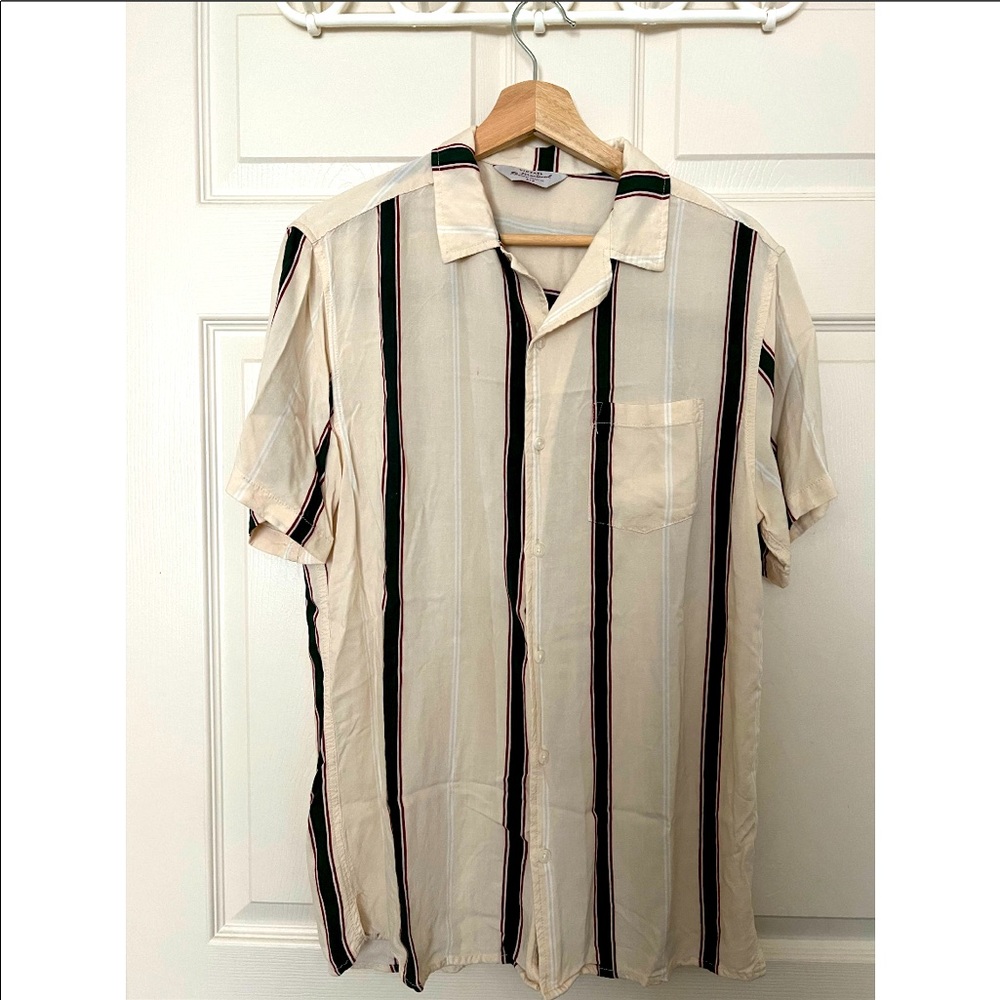Stripped Summer Button Down Shirt from CottonOn